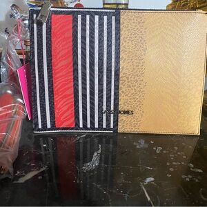 Sassy Jones Black and Gold Clutch